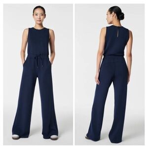 SPANX NWT Dark Blue Sleeveless Jumpsuit Size M